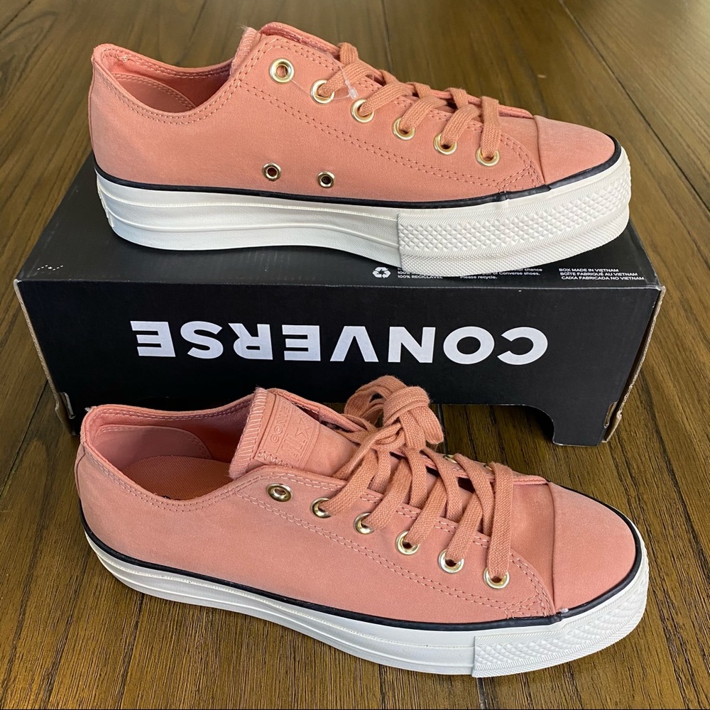 Converse mauve pink CTAS LIFT OX platform sneaker - Picture 4 of 11